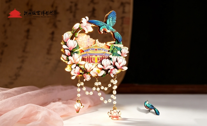 沈阳故宫殿语花香木质发光冰箱贴